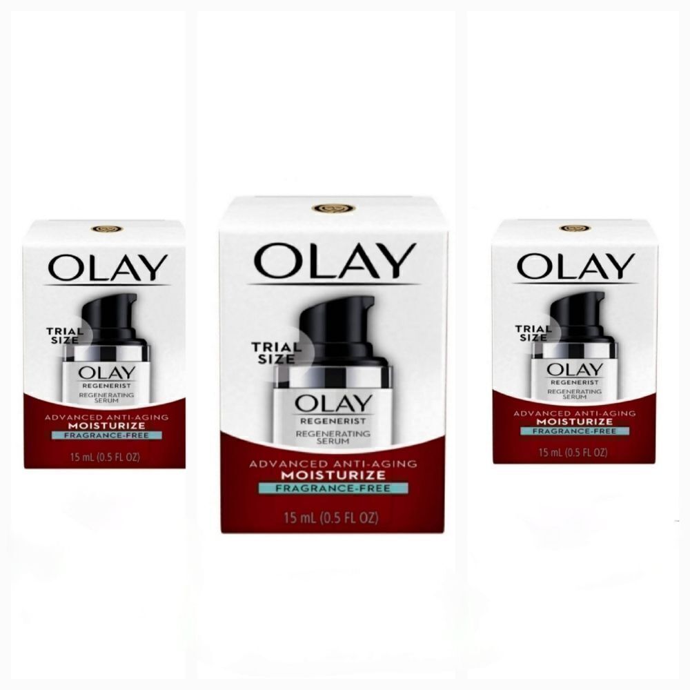 LOT of 3 OLAY Regenerist Regenerating Serum Advanced Anti-Aging Moisture $35++